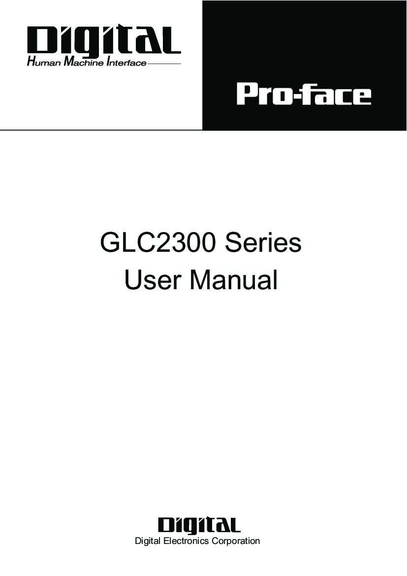 First Page Image of GLC2300 User Manual GLC2300-LG41-24V.pdf